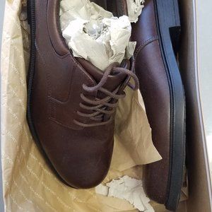 Rockport Mens Size 8M Brown Leather Lace Up Casual